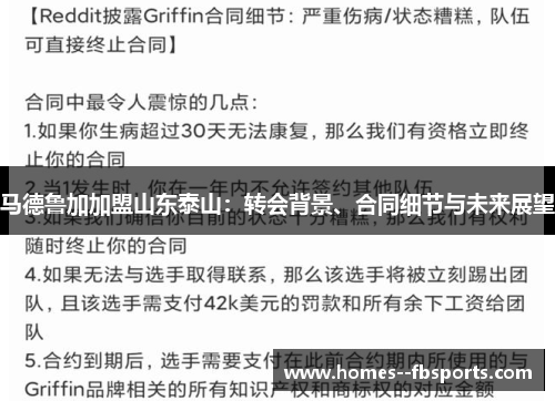 马德鲁加加盟山东泰山:转会背景、合同细节与未来展望 马德鲁加加盟山东泰山:转会背景、合同细节与未来展望